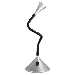 BAUHAUS Reality Leuchten LED-Tischleuchte Viper 3 W, Silber Metallic, Silber, Warmweiß