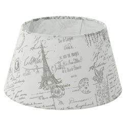 BAUHAUS Eglo Lampenschirm 1+1 Vintage Ø X H: 25 X 14 Cm, Grau, Textil