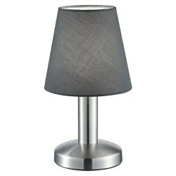 BAUHAUS Trio Leuchten Tischleuchte Mats 40 W, Silber, Grau, E14