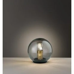 BAUHAUS Honsel Leuchten Tischleuchte Rund Dini 40 W, Ø X H: 200 Mm X 20 Cm, Rauchfarben/Satiniert, E27 7 BAUHAUS Honsel Leuchten Tischleuchte Rund Dini 40 W, Ø X H: 200 Mm X 20 Cm, Rauchfarben/Satiniert, E27 -Bauhaus Home 12 837