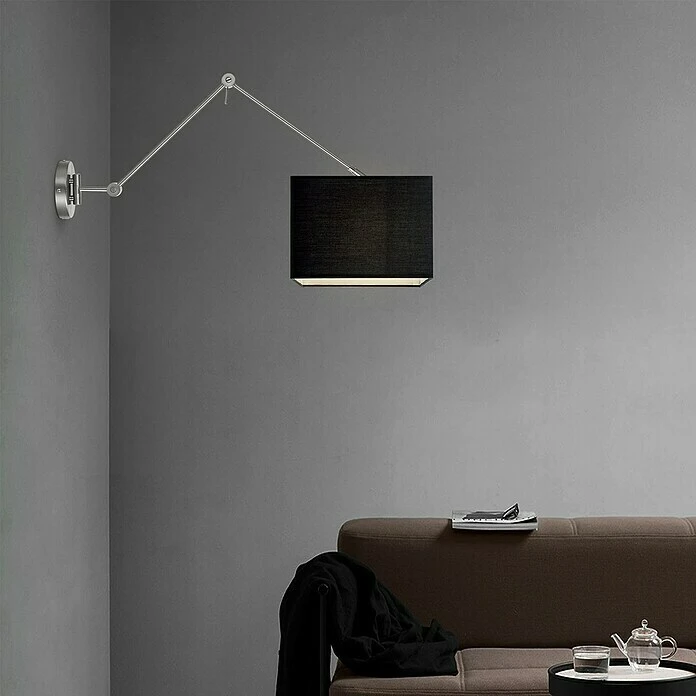 BAUHAUS Home Sweet Home Lampenschirm Block L X B X H: 25 X 25 X 18 Cm, Night Black, Baumwolle, Eckig 4 BAUHAUS Home Sweet Home Lampenschirm Block L X B X H: 25 X 25 X 18 Cm, Night Black, Baumwolle, Eckig – Bild 2