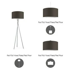 BAUHAUS Home Sweet Home Lampenschirm Bling Ø X H: 50 X 25 Cm, Braun 12 BAUHAUS Home Sweet Home Lampenschirm Bling Ø X H: 50 X 25 Cm, Braun -Bauhaus Home 12 850