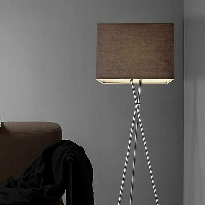 BAUHAUS Home Sweet Home Lampenschirm Block L X B X H: 40 X 40 X 27 Cm, Braun, Baumwolle, Eckig 4 BAUHAUS Home Sweet Home Lampenschirm Block L X B X H: 40 X 40 X 27 Cm, Braun, Baumwolle, Eckig – Bild 2