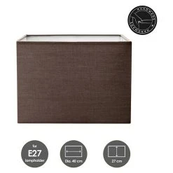 BAUHAUS Home Sweet Home Lampenschirm Block L X B X H: 40 X 40 X 27 Cm, Braun, Baumwolle, Eckig 10 BAUHAUS Home Sweet Home Lampenschirm Block L X B X H: 40 X 40 X 27 Cm, Braun, Baumwolle, Eckig -Bauhaus Home 12 854