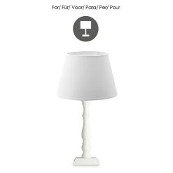 BAUHAUS Home Sweet Home Lampenschirm Largo Ø X H: 24 X 16 Cm, Pure White, Stoff, Oval 12 BAUHAUS Home Sweet Home Lampenschirm Largo Ø X H: 24 X 16 Cm, Pure White, Stoff, Oval -Bauhaus Home 12 862