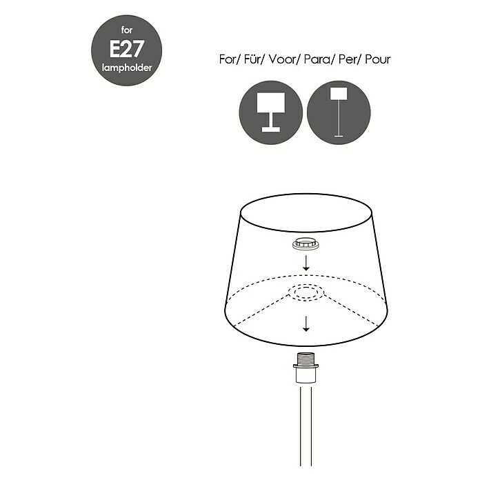 BAUHAUS Home Sweet Home Lampenschirm Blumen Ø X H: 20 X 13 Cm, Creme, Baumwolle, Rund 6 BAUHAUS Home Sweet Home Lampenschirm Blumen Ø X H: 20 X 13 Cm, Creme, Baumwolle, Rund – Bild 4