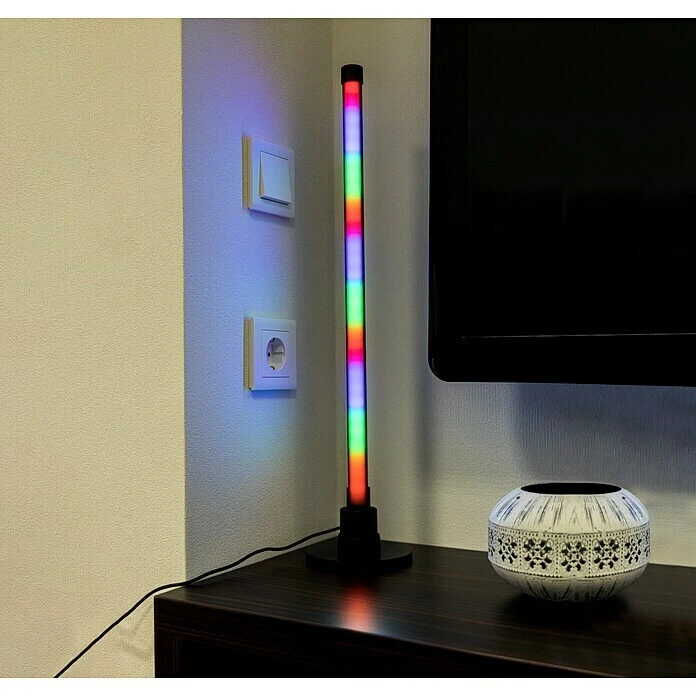 BAUHAUS REV LED-Tischleuchte 8 W, L X B X H: 13,5 X 13,5 X 59 Cm, Anthrazit, RGBW 3 BAUHAUS REV LED-Tischleuchte 8 W, L X B X H: 13,5 X 13,5 X 59 Cm, Anthrazit, RGBW