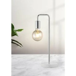 BAUHAUS Home Sweet Home Lampenfuß Noble 10 W, E27, Weiß/Silber, Höhe: 40 Cm 5 BAUHAUS Home Sweet Home Lampenfuß Noble 10 W, E27, Weiß/Silber, Höhe: 40 Cm -Bauhaus Home 12 878