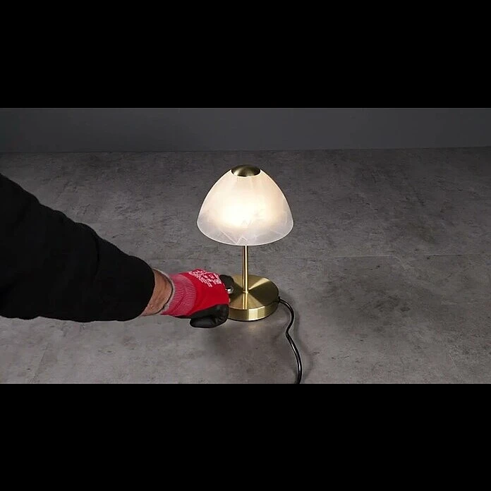 BAUHAUS Reality Leuchten LED-Tischleuchte Rund Queen 2 W, Ø X H: 150 Mm X 24 Cm, Messing, Warmweiß 6 BAUHAUS Reality Leuchten LED-Tischleuchte Rund Queen 2 W, Ø X H: 150 Mm X 24 Cm, Messing, Warmweiß – Bild 4