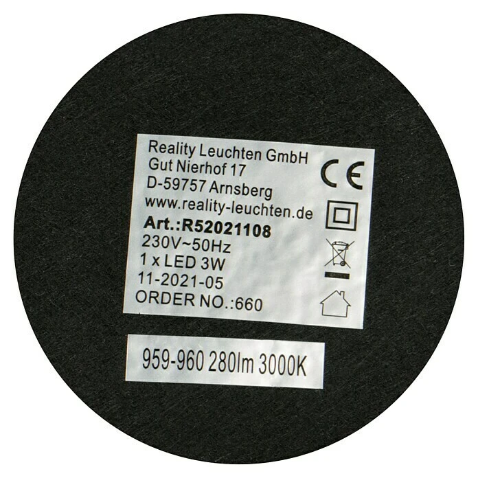 BAUHAUS Reality Leuchten LED-Tischleuchte Rund Queen 2 W, Ø X H: 150 Mm X 24 Cm, Messing, Warmweiß 8 BAUHAUS Reality Leuchten LED-Tischleuchte Rund Queen 2 W, Ø X H: 150 Mm X 24 Cm, Messing, Warmweiß – Bild 6