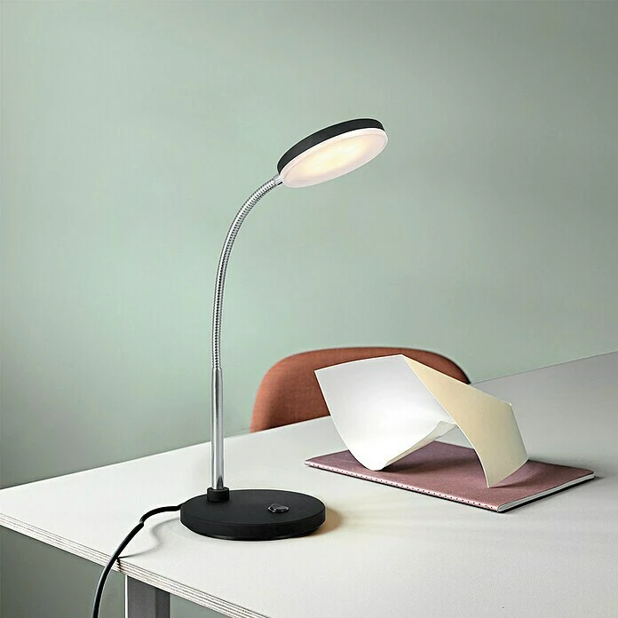 BAUHAUS LED-Tischleuchte Polly 5,5 W, L X B X H: 14 X 14 X 28 Cm, Schwarz, Warmweiß 6 BAUHAUS LED-Tischleuchte Polly 5,5 W, L X B X H: 14 X 14 X 28 Cm, Schwarz, Warmweiß – Bild 4