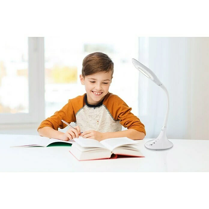 BAUHAUS Globo LED-Tischleuchte Pattaya 10 W, L X B X H: 50 X 17,7 X 79 Cm, Weiß, Warmweiß 5 BAUHAUS Globo LED-Tischleuchte Pattaya 10 W, L X B X H: 50 X 17,7 X 79 Cm, Weiß, Warmweiß – Bild 3