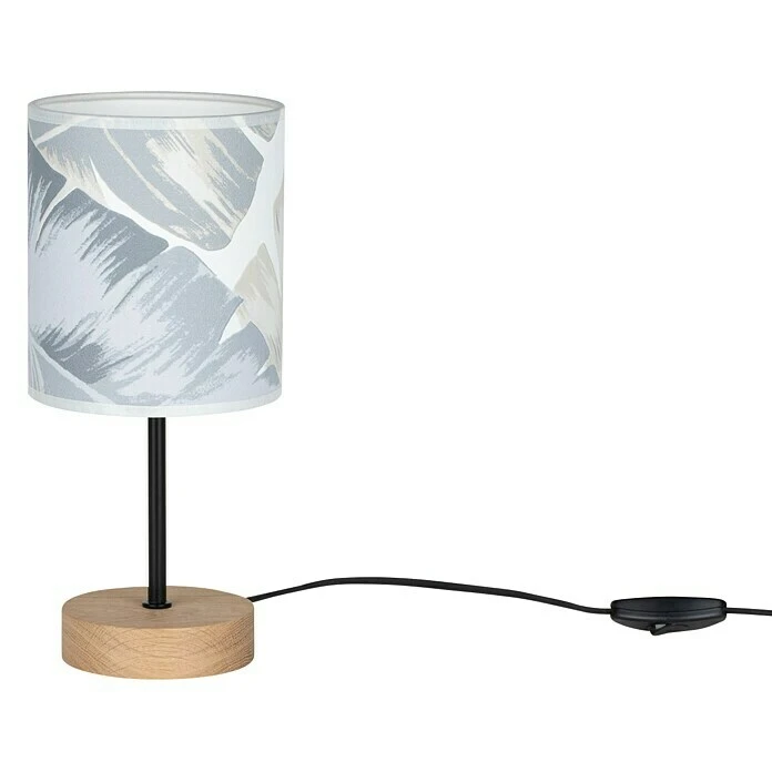 BAUHAUS Spotlight Deko-Tischleuchte SAFARI BREEZE 25 W, Geölte Eiche, Grau-Blau, E27 5 BAUHAUS Spotlight Deko-Tischleuchte SAFARI BREEZE 25 W, Geölte Eiche, Grau-Blau, E27 – Bild 3