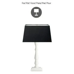 BAUHAUS Home Sweet Home Lampenschirm Largo L X B X H: 19 X 35 X 19 Cm, Night Black, Stoff, Eckig 10 BAUHAUS Home Sweet Home Lampenschirm Largo L X B X H: 19 X 35 X 19 Cm, Night Black, Stoff, Eckig -Bauhaus Home 12 961