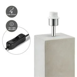 BAUHAUS Home Sweet Home Lampenfuß Pillar 40 W, Farbe: Beton, Höhe: 43 Cm 9 BAUHAUS Home Sweet Home Lampenfuß Pillar 40 W, Farbe: Beton, Höhe: 43 Cm -Bauhaus Home 12 986