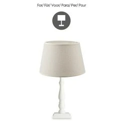 BAUHAUS Home Sweet Home Lampenschirm Melrose Ø X H: 20 X 13 Cm, Warm White, Stoff, Rund 12 BAUHAUS Home Sweet Home Lampenschirm Melrose Ø X H: 20 X 13 Cm, Warm White, Stoff, Rund -Bauhaus Home 12 99