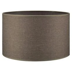 BAUHAUS Home Sweet Home Lampenschirm Canvas 35 Cm, Macchiato, Baumwolle, Rund