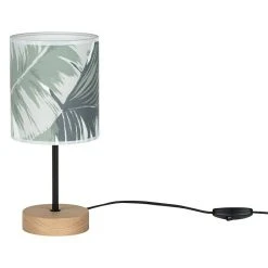 BAUHAUS Spotlight Deko-Tischleuchte Safari Khaki 25 W, Geölte Eiche, Grau-Grün -Bauhaus Home 12 996